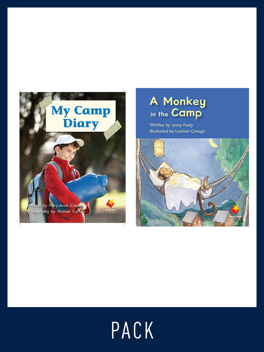 Flying Start to Literacy: Guided Reading - My Camp Diary & A Monkey in the Camp - Level 5 (Pack 5)