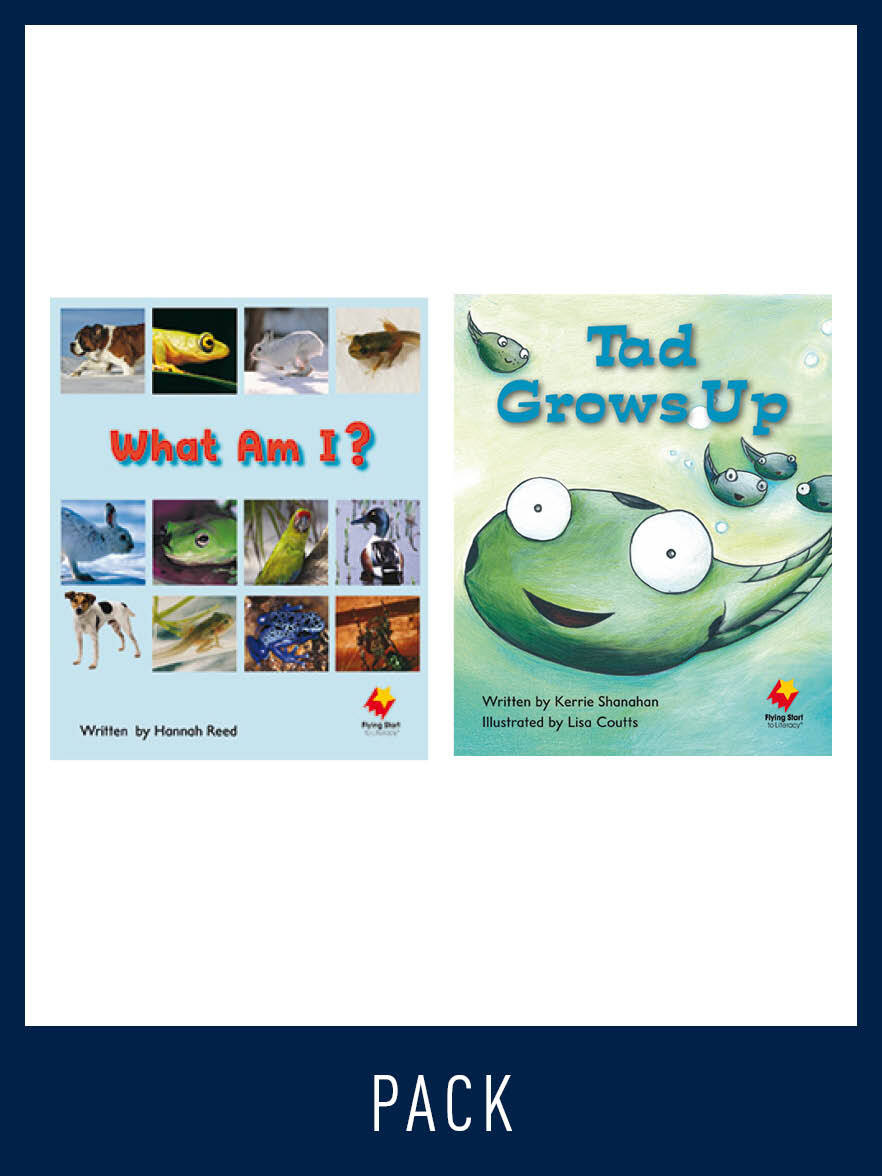 Flying Start to Literacy: Guided Reading - What Am I? & Tad Grows Up - Level 6 (Pack 3)