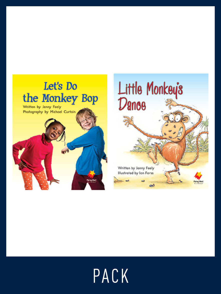 Flying Start to Literacy: Guided Reading - Let's Do The Monkey Bop & Little Monkey Dance - Level 6 (Pack 2)