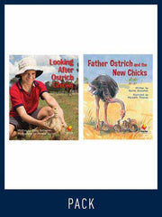 Flying Start to Literacy: Guided Reading - Looking After Ostriches Chicks & Father Ostrich and the New Chicks - Level 10 (Pack 1)