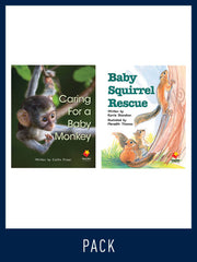 Flying Start to Literacy: Guided Reading - Caring For a Baby Monkey & Baby Squirrel Rescue - Level 13 (Pack 2)
