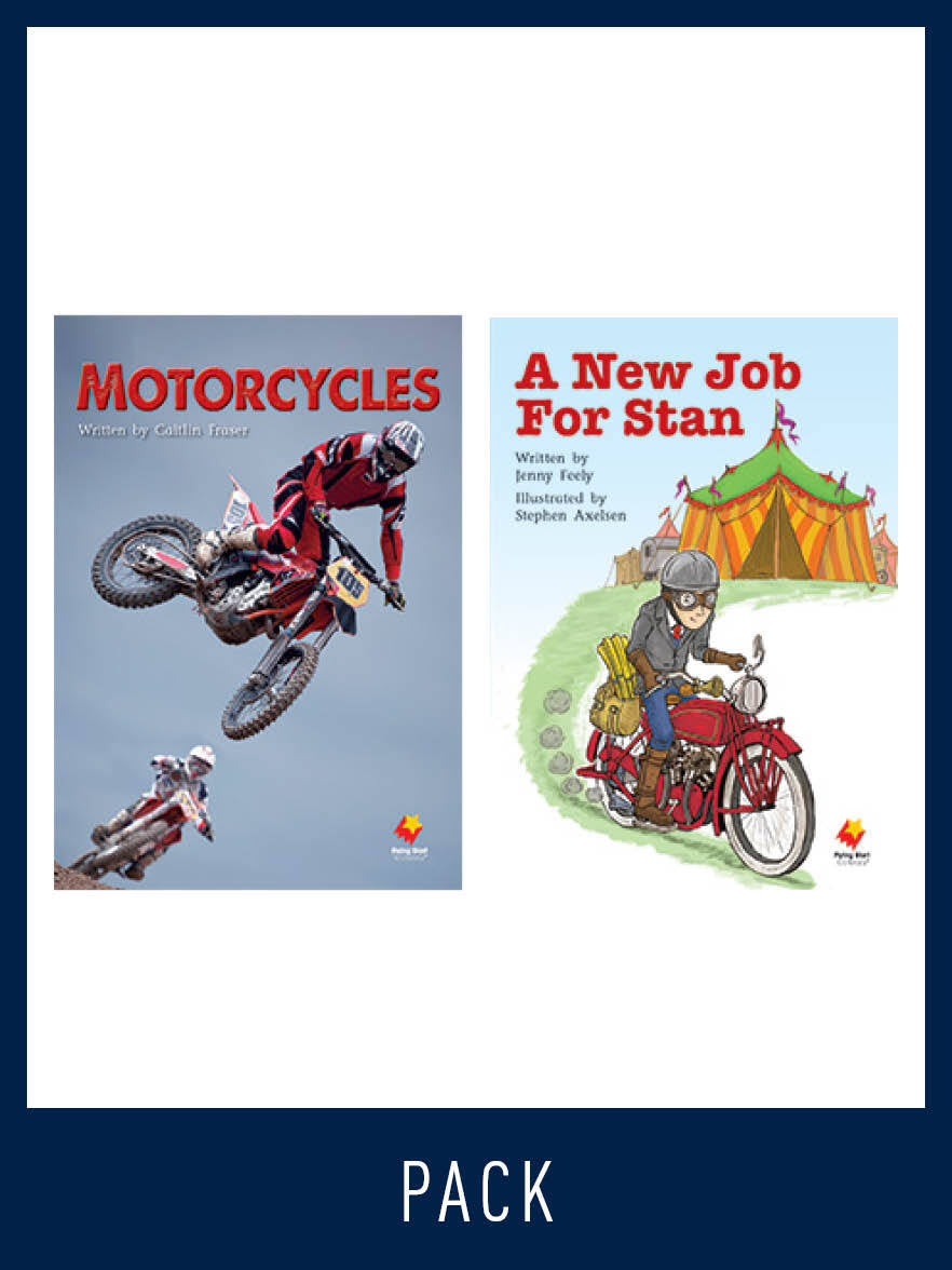 Flying Start to Literacy: Guided Reading - Motorcycles & A New Job For Stan - Level 15 (Pack 1)
