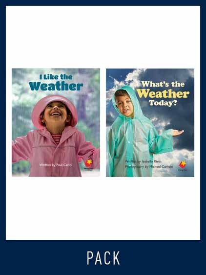 Flying Start to Literacy: Guided Reading - I Like the Weather & What's the Weather Today? - Level 2 (Pack 3)