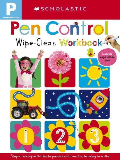 Wipe-Clean Workbook - Pre-K Pen Control