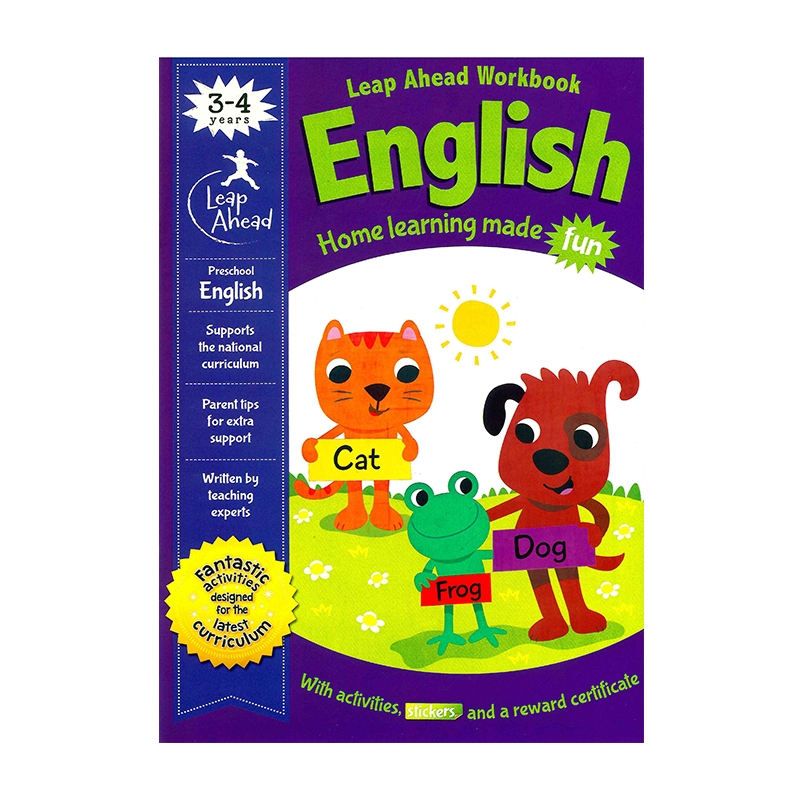 Leap Ahead Workbook- English (Ages 3-4)