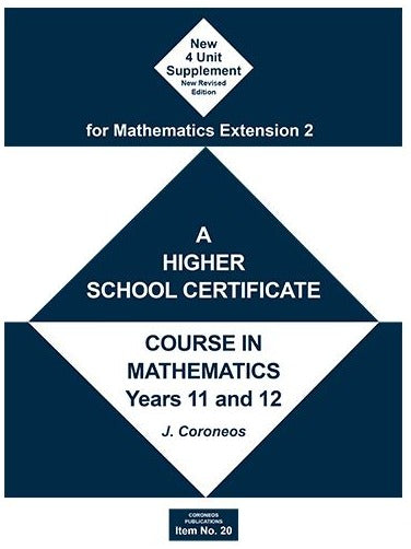 Supplement for 4 Unit Maths (large page)