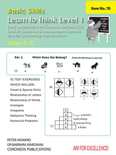 Learn to Think Level 1 Yrs 2 to 5
