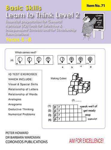 Learn to Think Level 2 Yrs 5 to 8