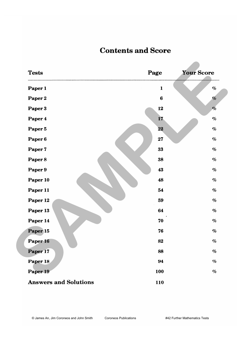 Further Mathematics Tests for Selective Schools and Scholarship Examinations (Basic Skills No. 42) sample page