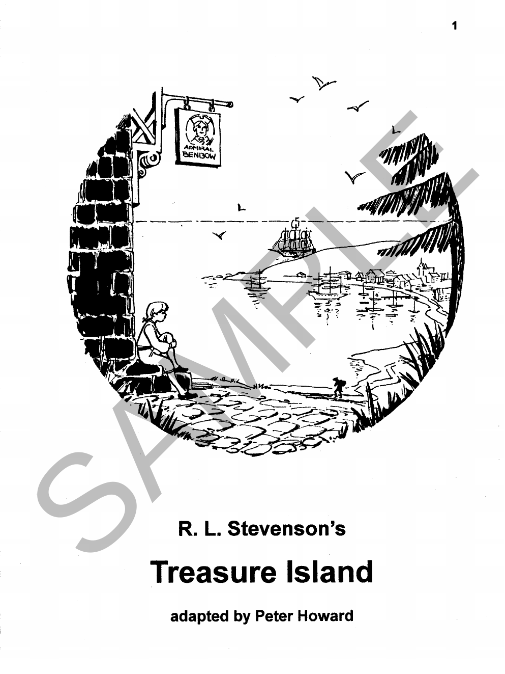 Treasure Island by Robert Louis Stevenson Yrs 3 to 8 sample page