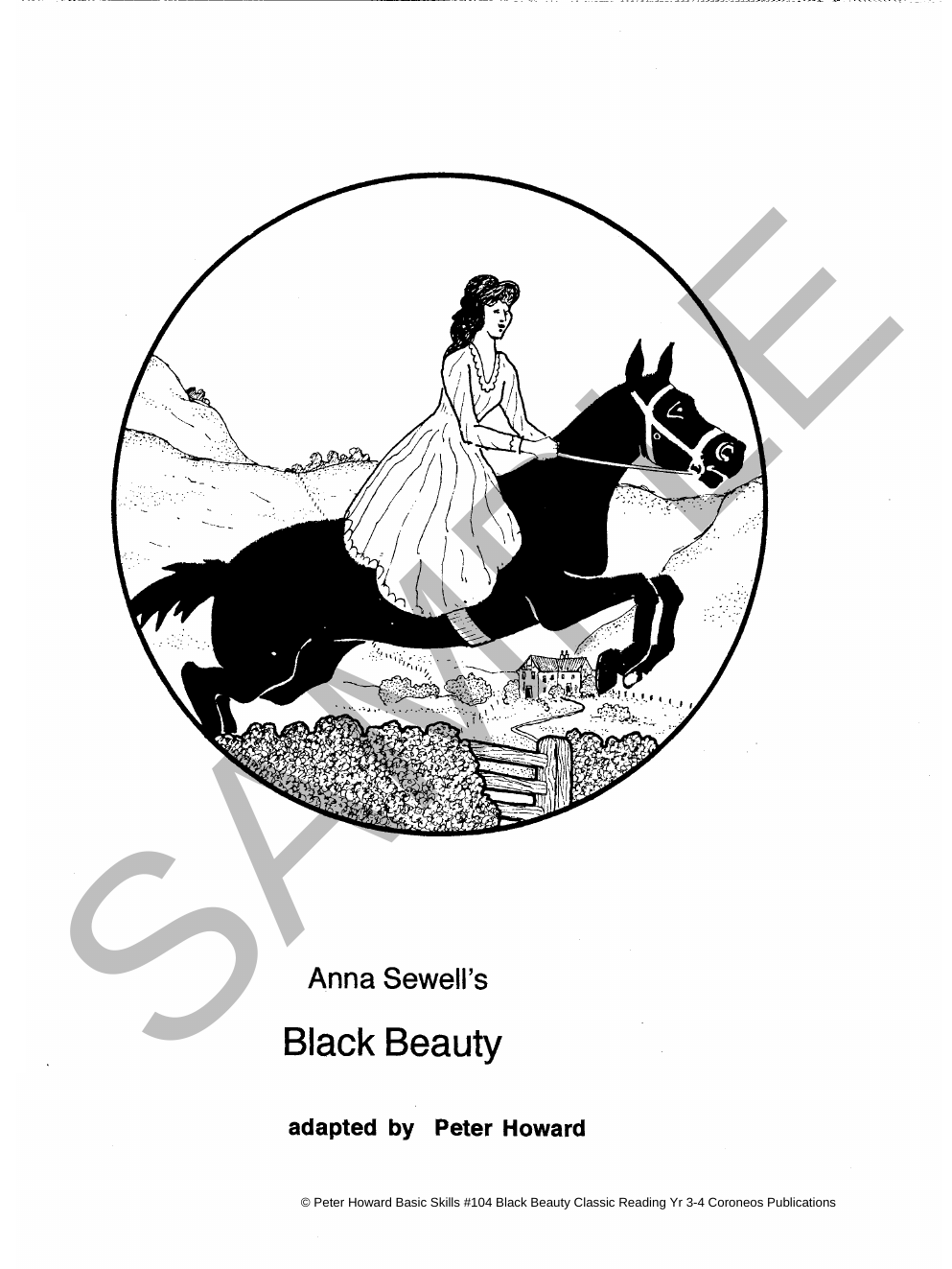 Black Beauty by Anna Sewell Yrs 3 to 8 sample page