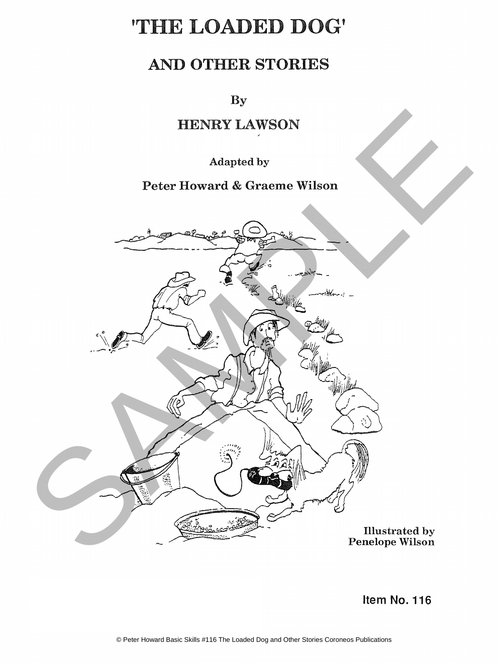 The Loaded Dog and other stories by Henry Lawson Yrs 5 to 8 sample page