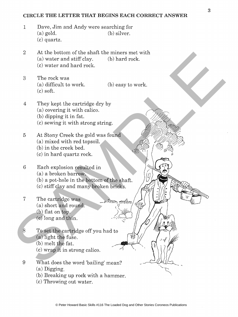 The Loaded Dog and other stories by Henry Lawson Yrs 5 to 8 sample page