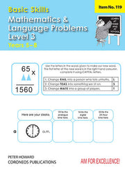 Basic Skills Maths & Language Problems Level 3 Yrs 5-8