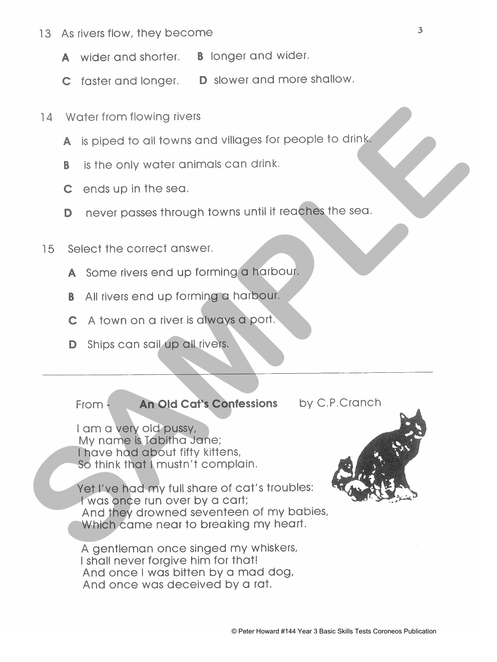 Year 3 Basic Skills Tests - Suitable preparation for NAPLAN* Tests sample page