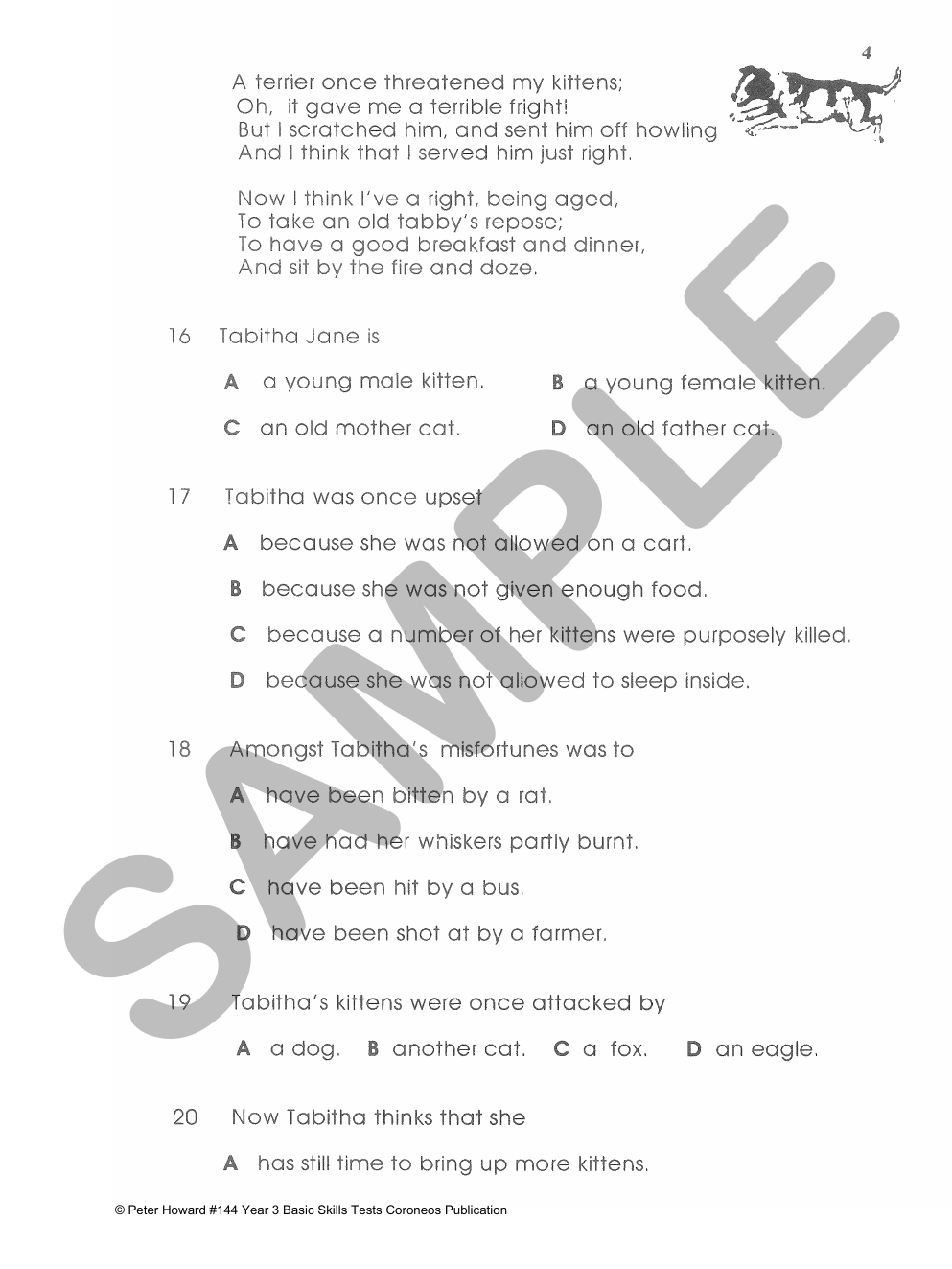 Year 3 Basic Skills Tests - Suitable preparation for NAPLAN* Tests sample page