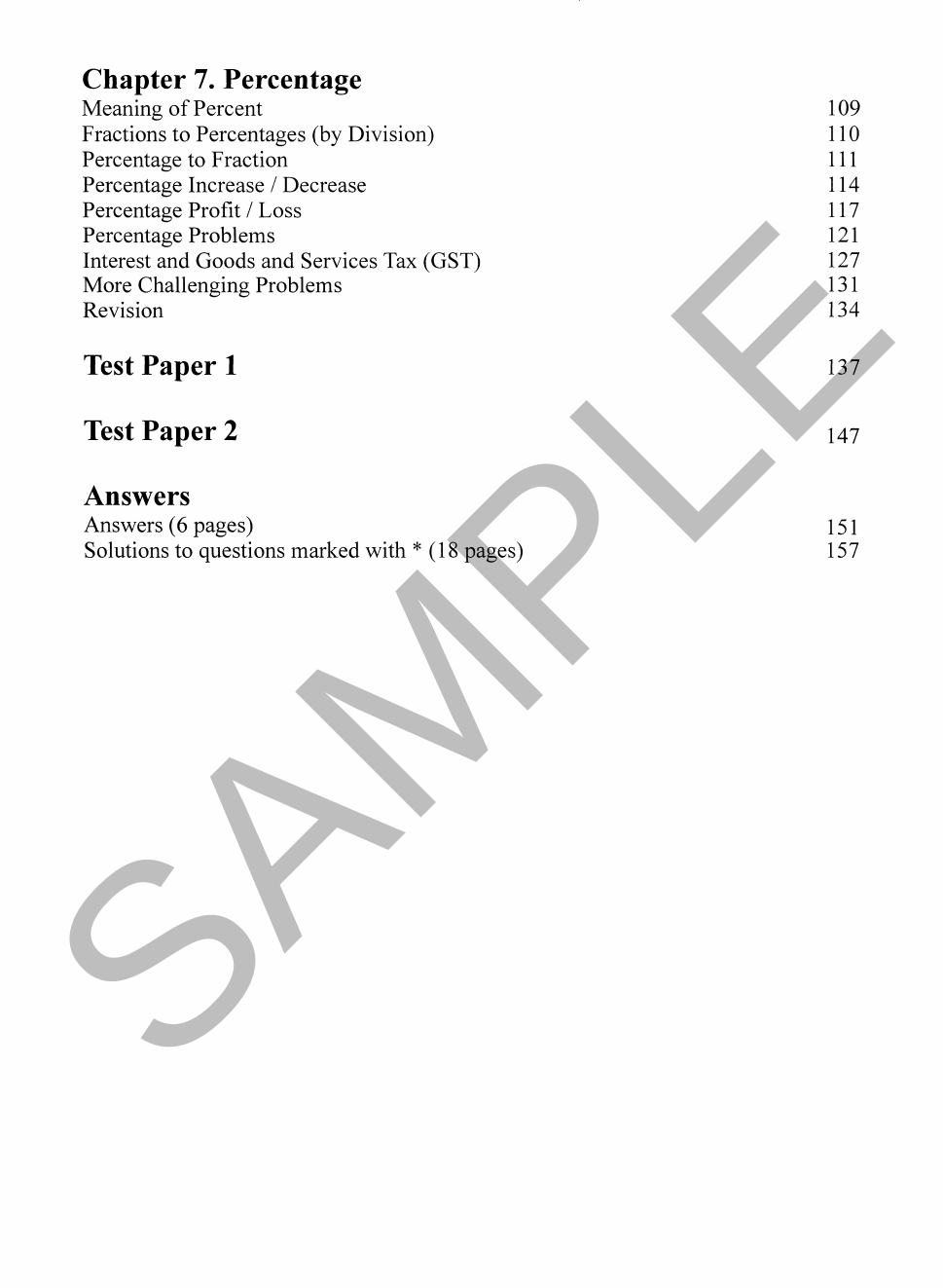 Basic Skills - Easy Learn Maths 7A Years 6-8 sample page