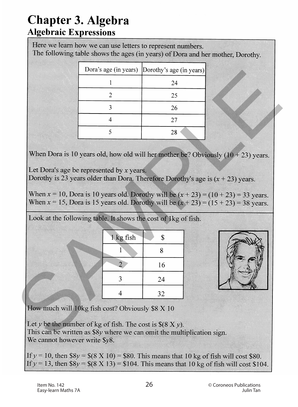 Basic Skills - Easy Learn Maths 7A Years 6-8 sample page