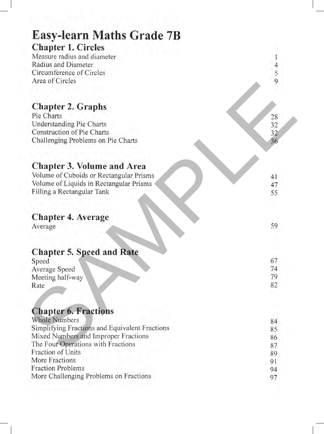 Basic Skills - Easy Learn Maths 7B Years 6-8 sample page