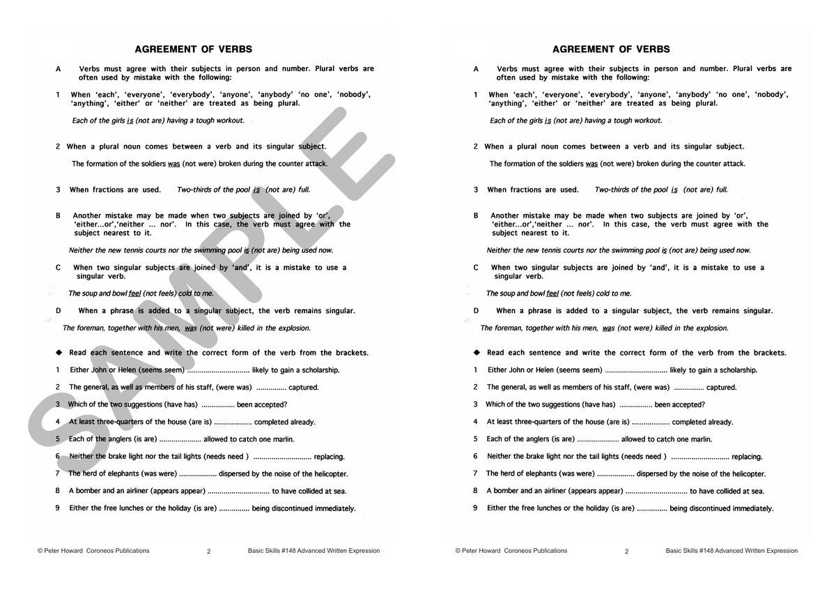 Advanced Written Expression Yrs 8 to 10 sample page
