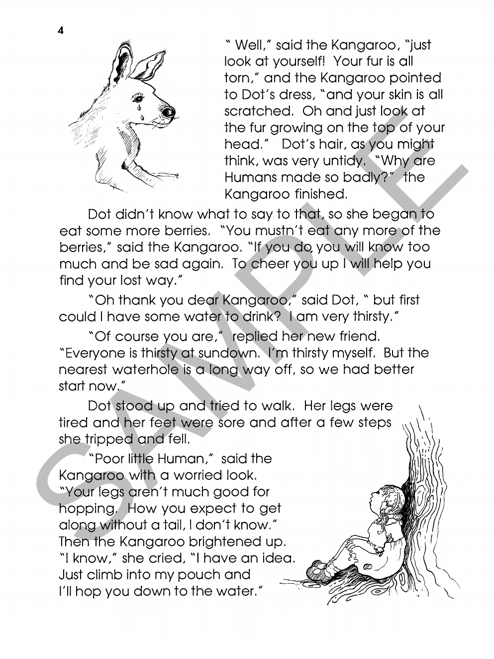 Dot and the Kangaroo Yrs 3 to 6 sample page