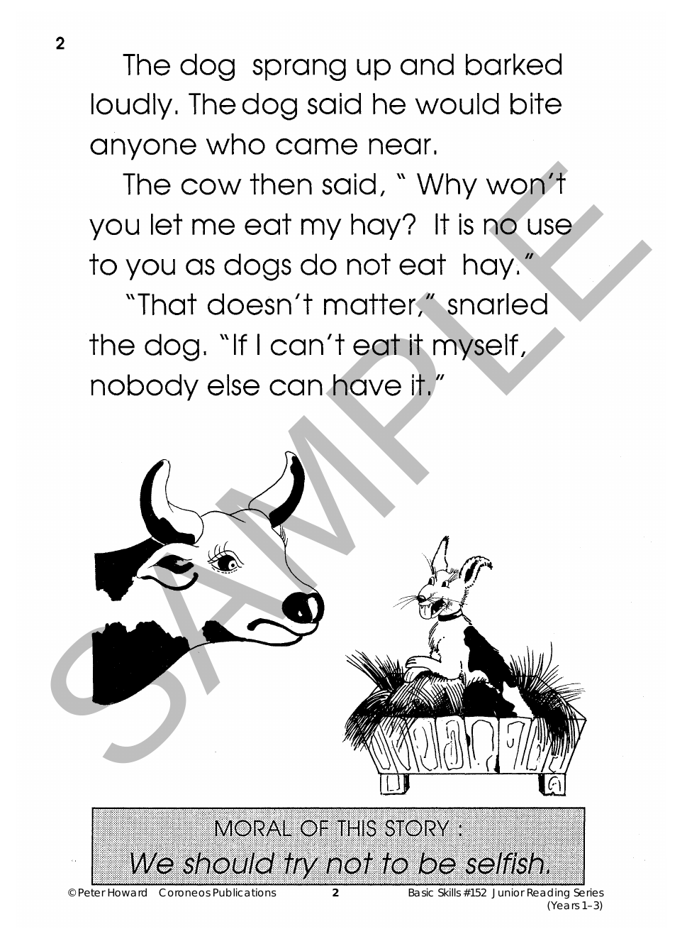 Aesop's Fables Years 1 to 3 sample page