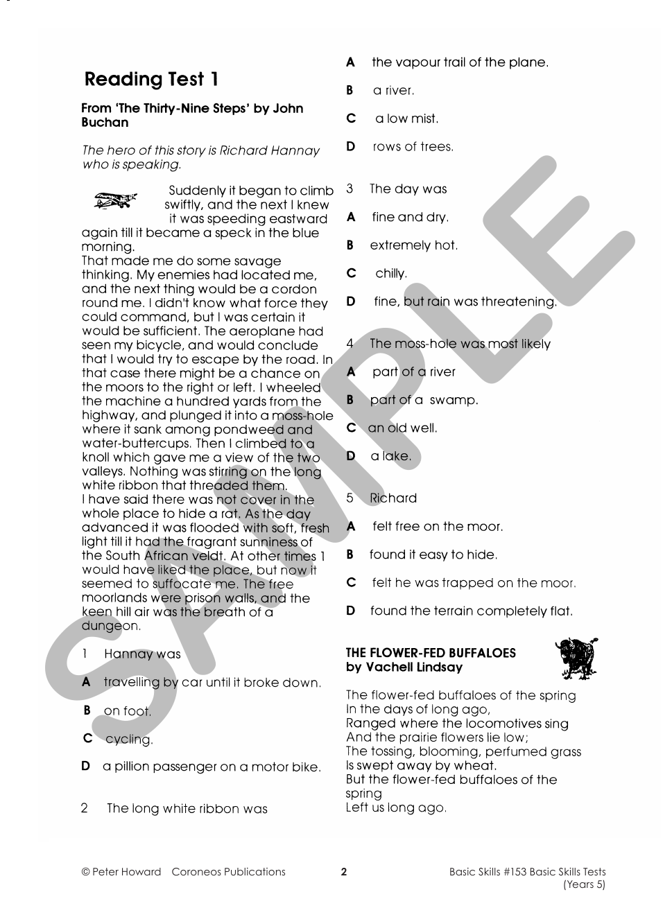 Year 5 Basic Skills Test - Suitable preparation for NAPLAN* Tests sample page