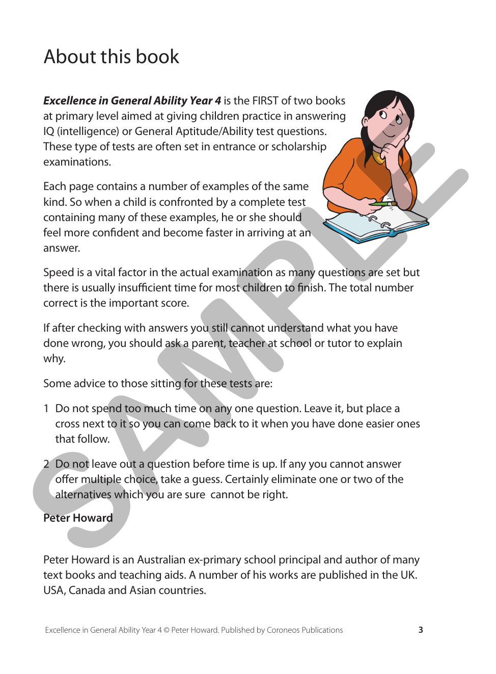 Excellence in General Ability Year 4 sample page