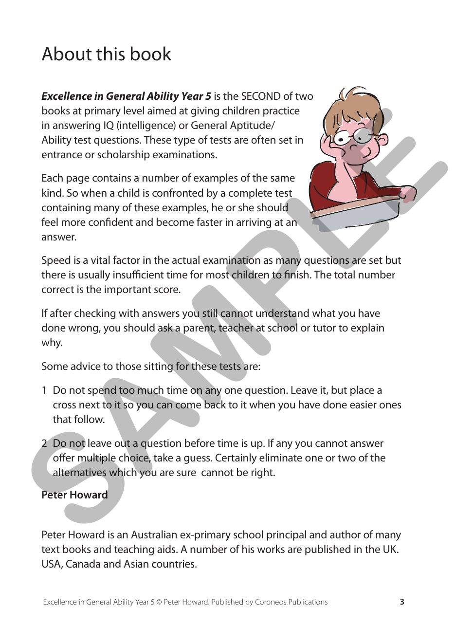 Excellence in General Ability Year 5 sample page