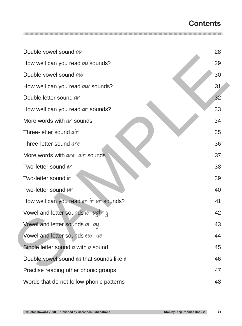 Step by Step Phonics 2 NSW sample page