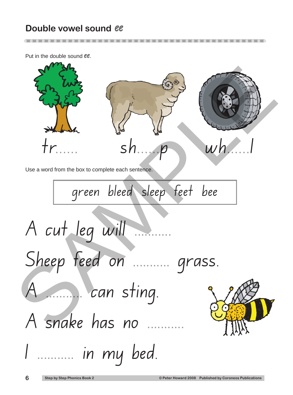 Step by Step Phonics 2 NSW sample page