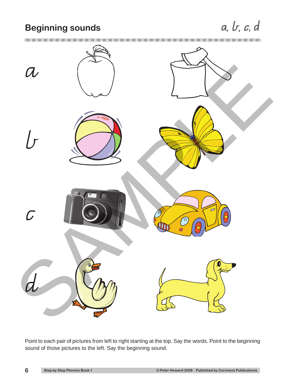Step by Step Phonics 1 VIC sample page