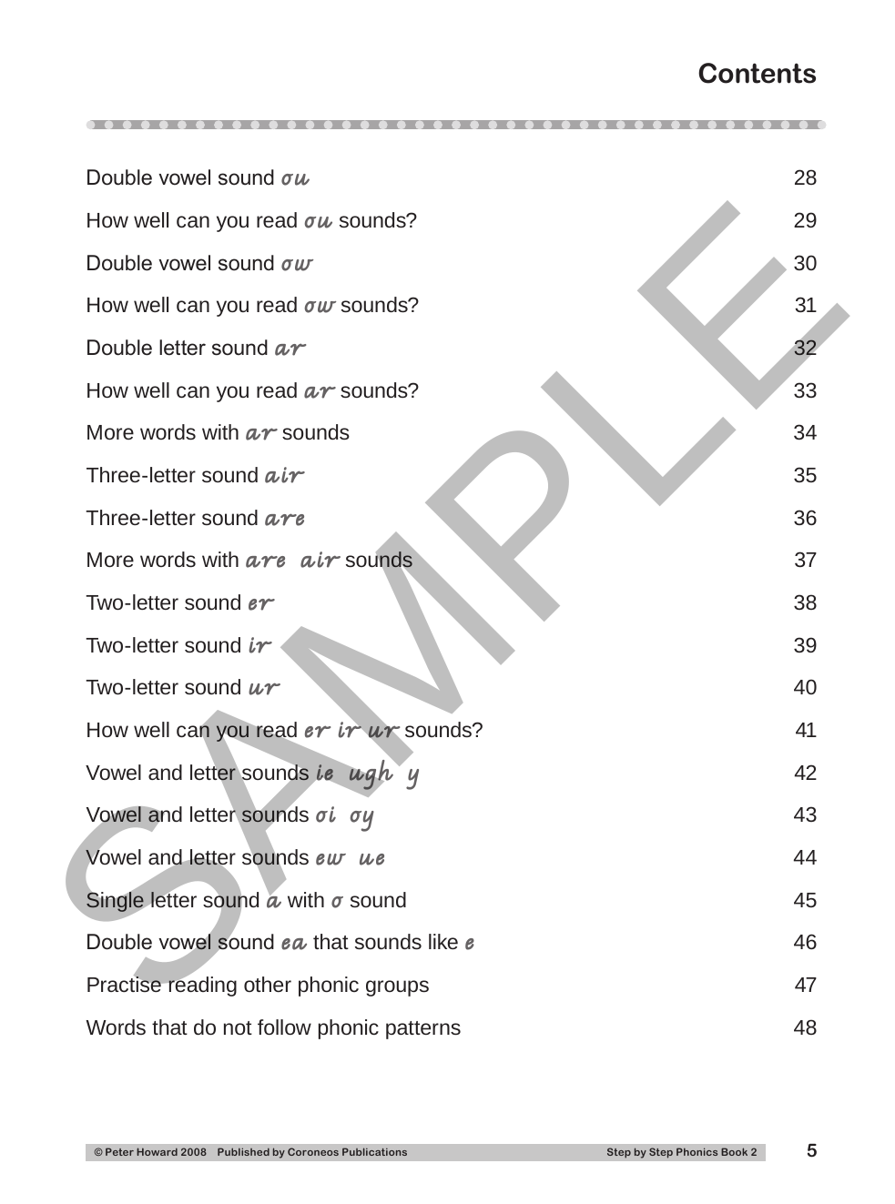 Step by Step Phonics 2 VIC sample page