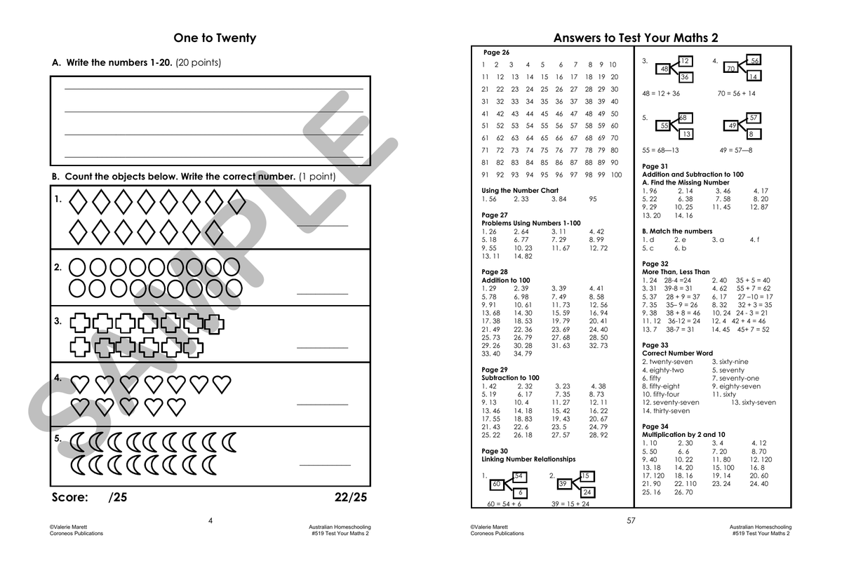 Test Your Maths 2 sample page