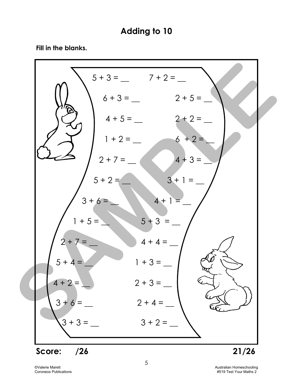 Test Your Maths 2 sample page