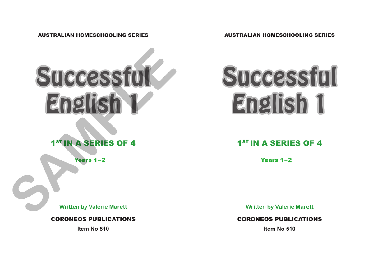 Successful English 1 (Years 1 to 2) sample page