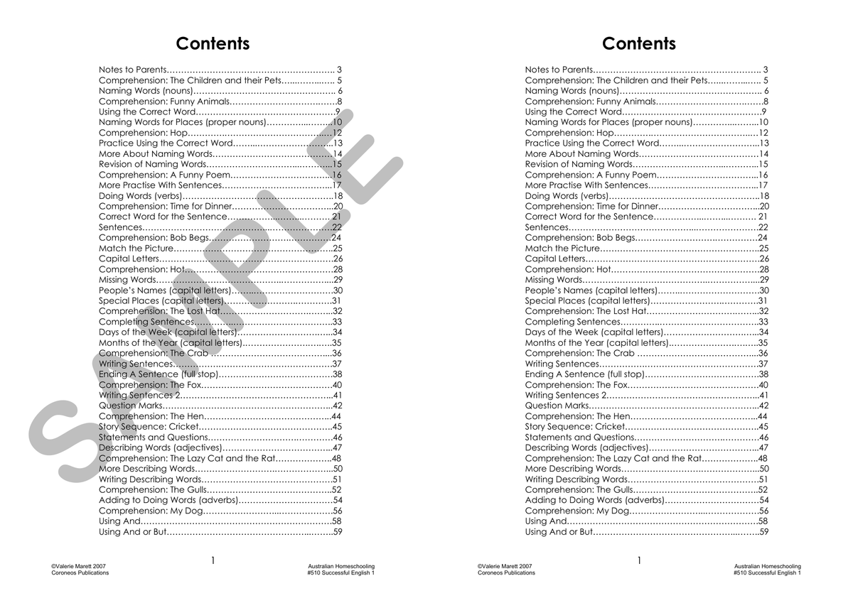 Successful English 1 (Years 1 to 2) sample page