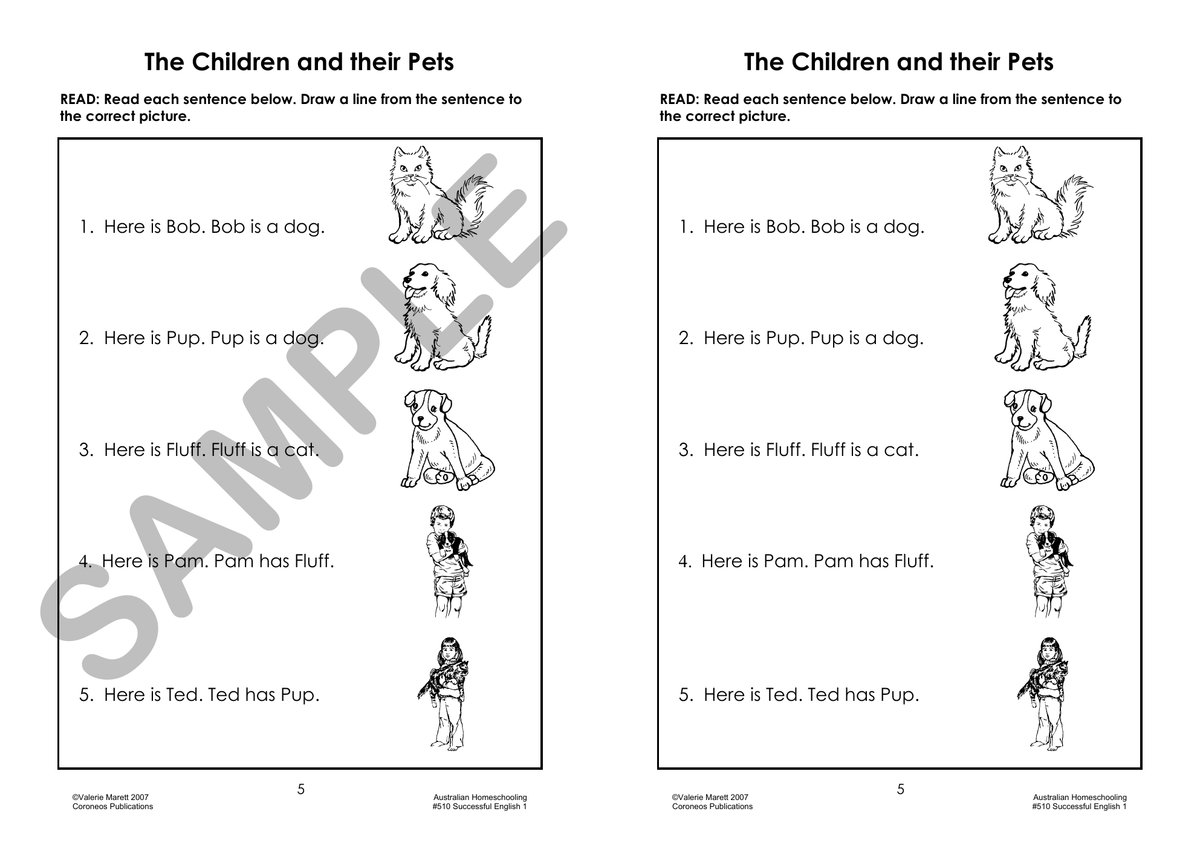Successful English 1 (Years 1 to 2) sample page