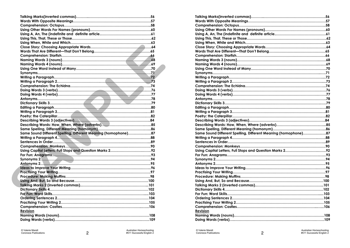 Successful English 2 (Year 2) sample page