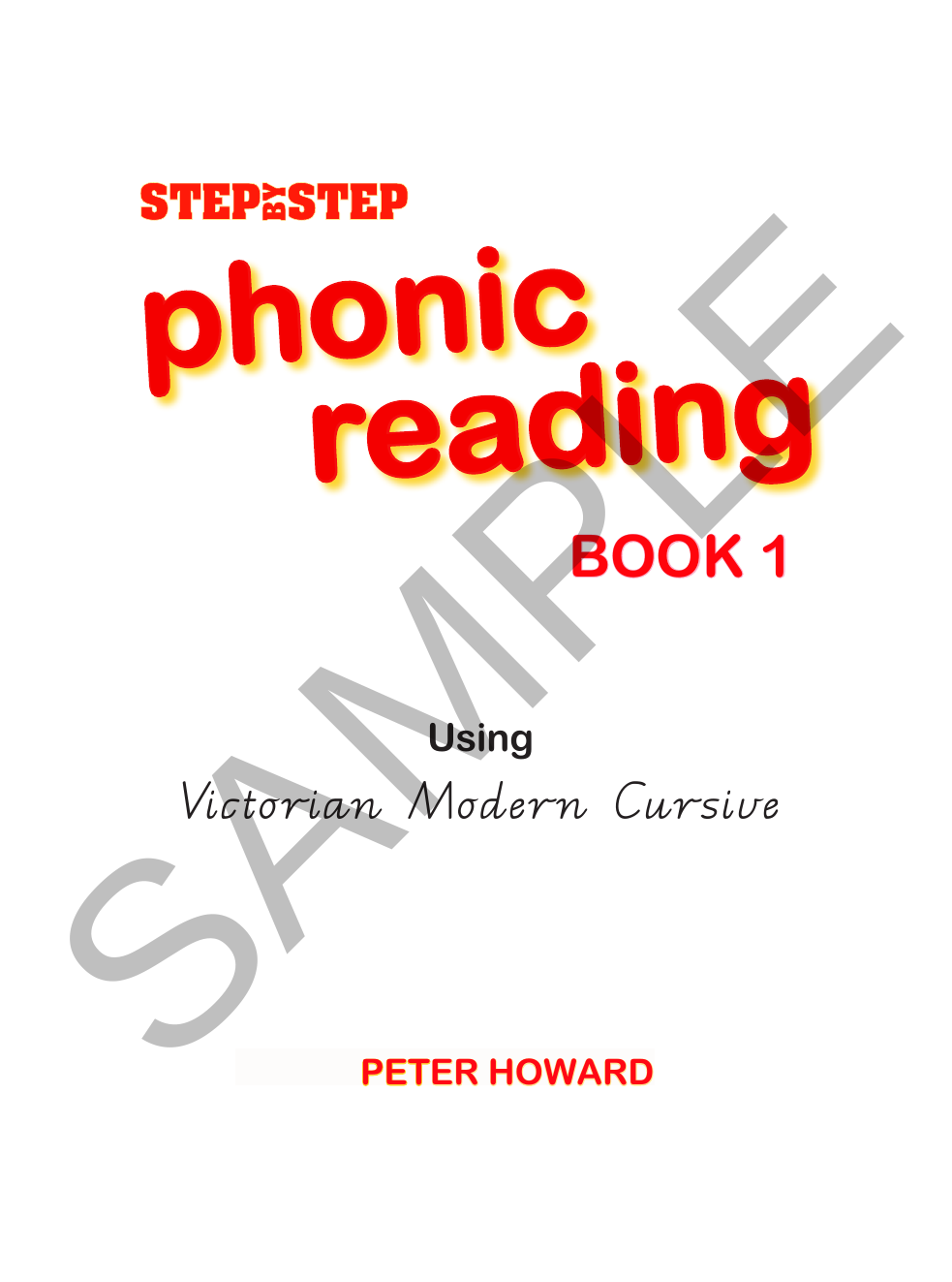 Step by Step Phonic Reading 1 VIC sample page