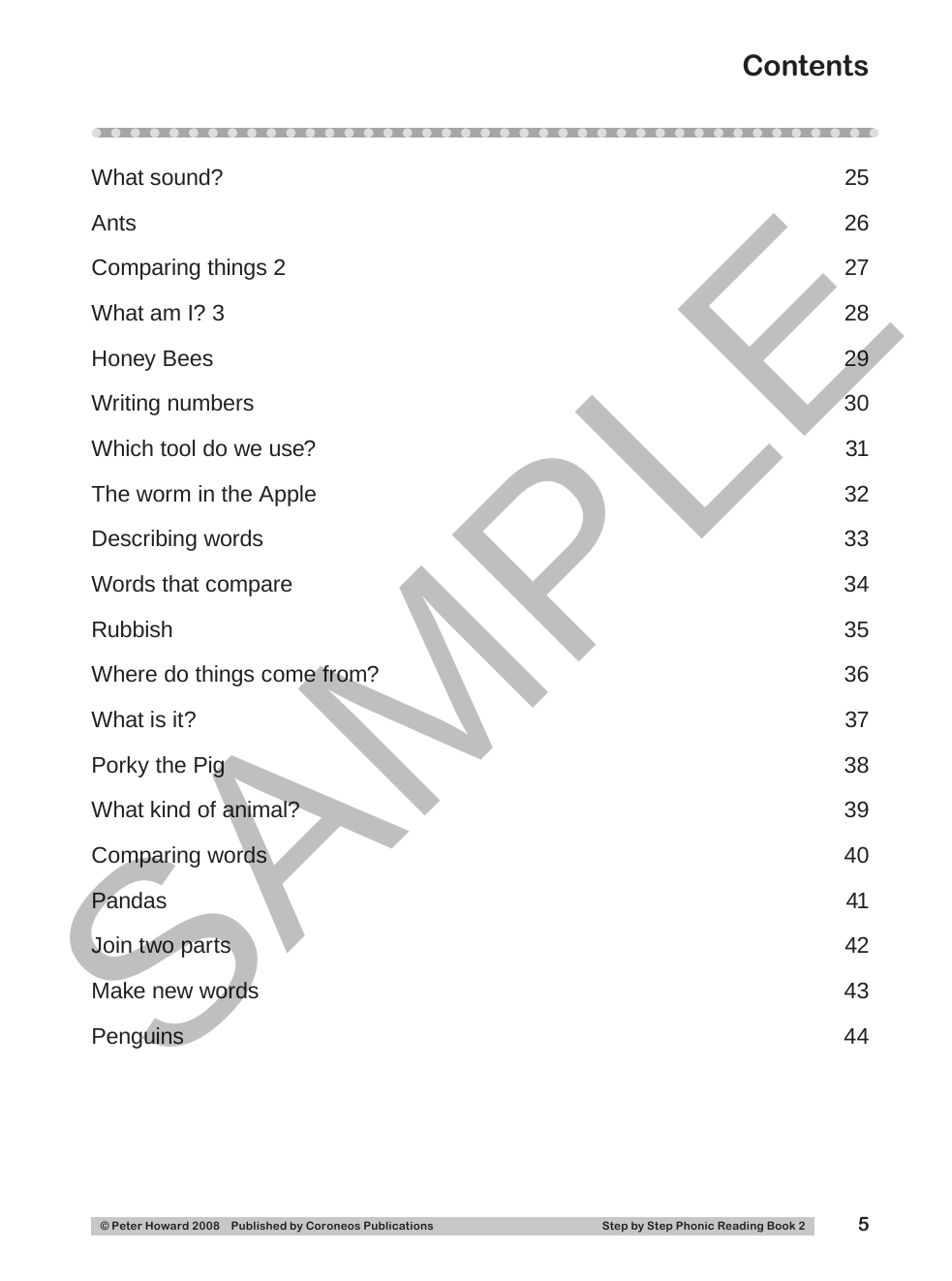 Step by Step Phonic Reading 2 VIC sample page