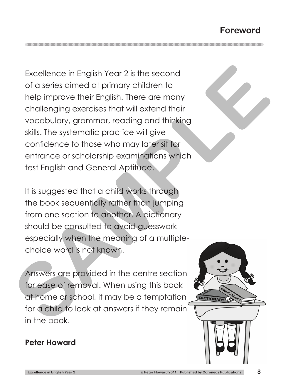 Excellence in English Year 2 sample page