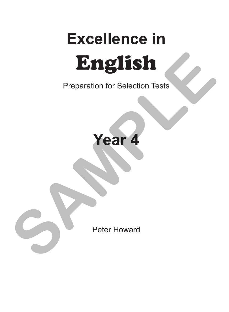 Excellence in English Year 4 sample page