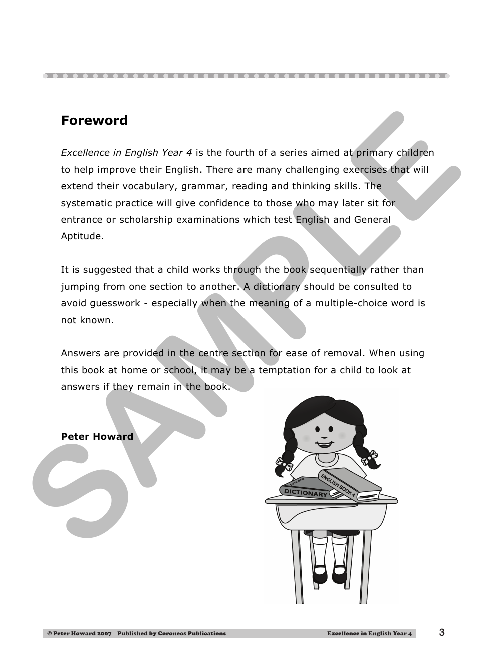 Excellence in English Year 4 sample page