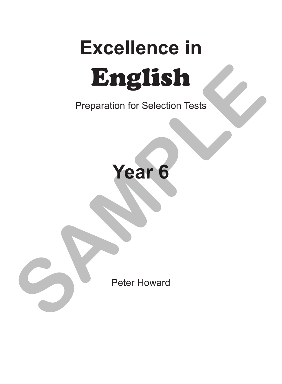 Excellence in English Year 6 sample page
