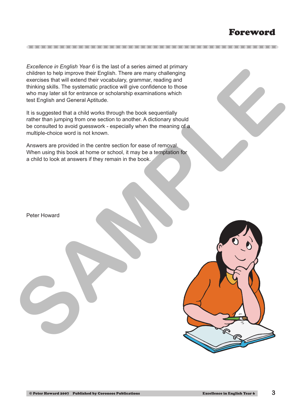 Excellence in English Year 6 sample page
