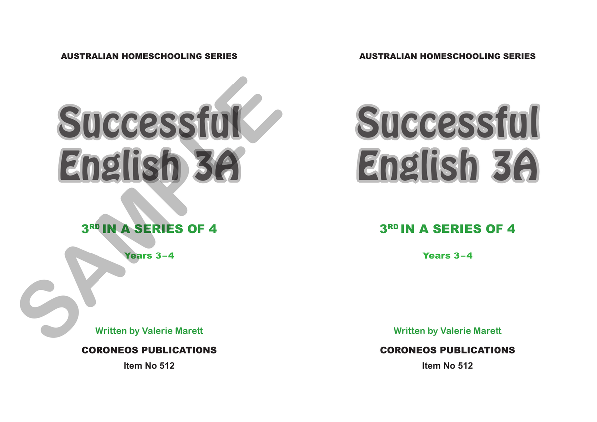 Successful English 3A (Year 3) sample page