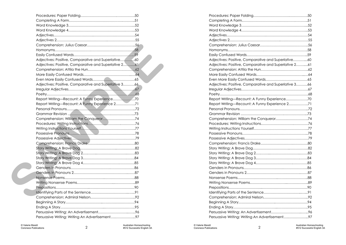 Successful English 3A (Year 3) sample page