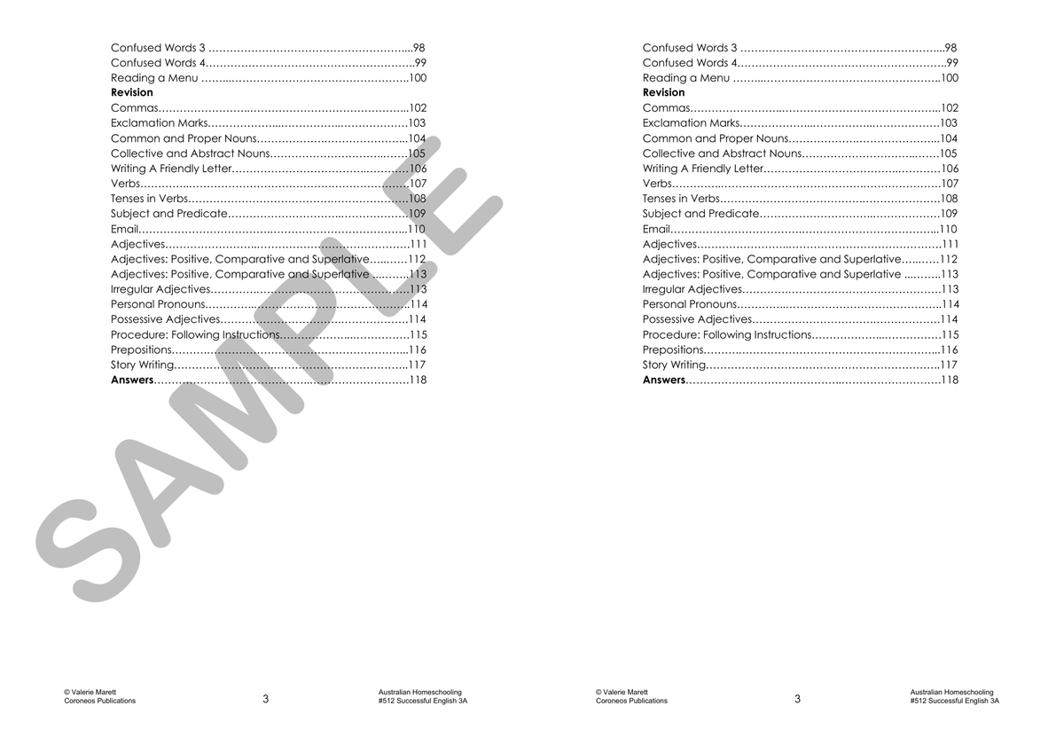 Successful English 3A (Year 3) sample page