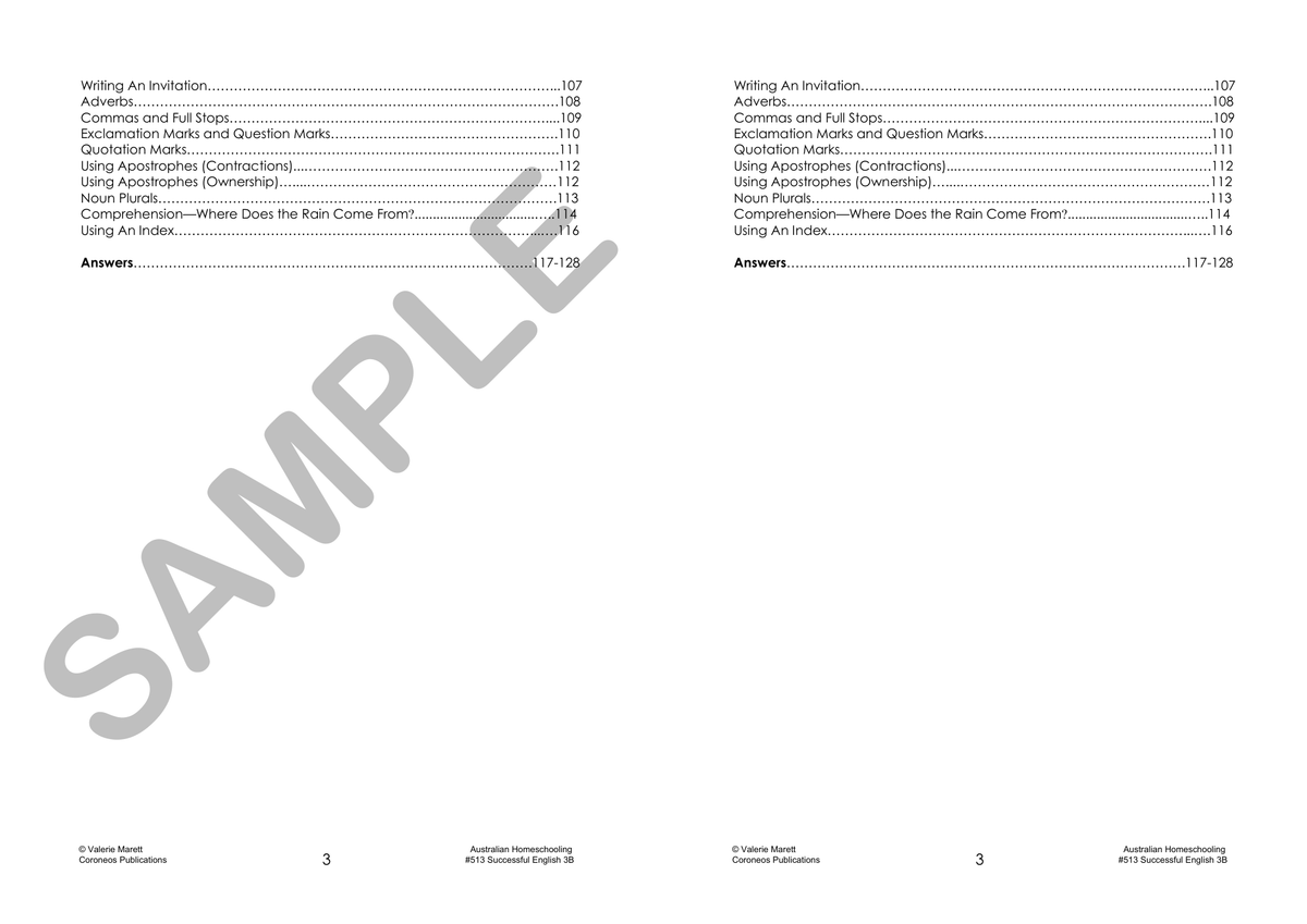 Successful English 3B (Year 3) sample page